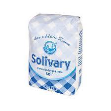 Soľ jedlá varená jódovaná Solivary Prešov 1 kg. / 1ks